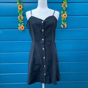 🌹No Comment Button Dress